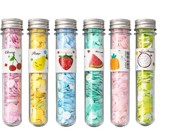 soap paper for travelling| paper soap tube|Fruit Theme, Dissolvable, Travel Size (Pack of 6)